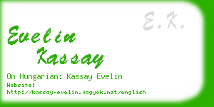 evelin kassay business card